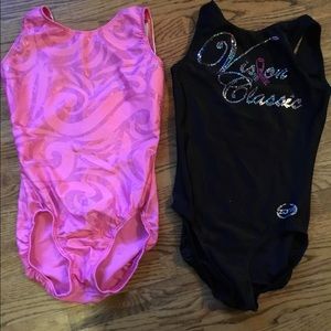 Gymnastics leotards (2) Ozone size AXS